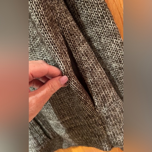 Michael Stars Zipper Cardigan‎ Sweater w/ Pockets in Java Brown Size Small - Picture 6 of 10